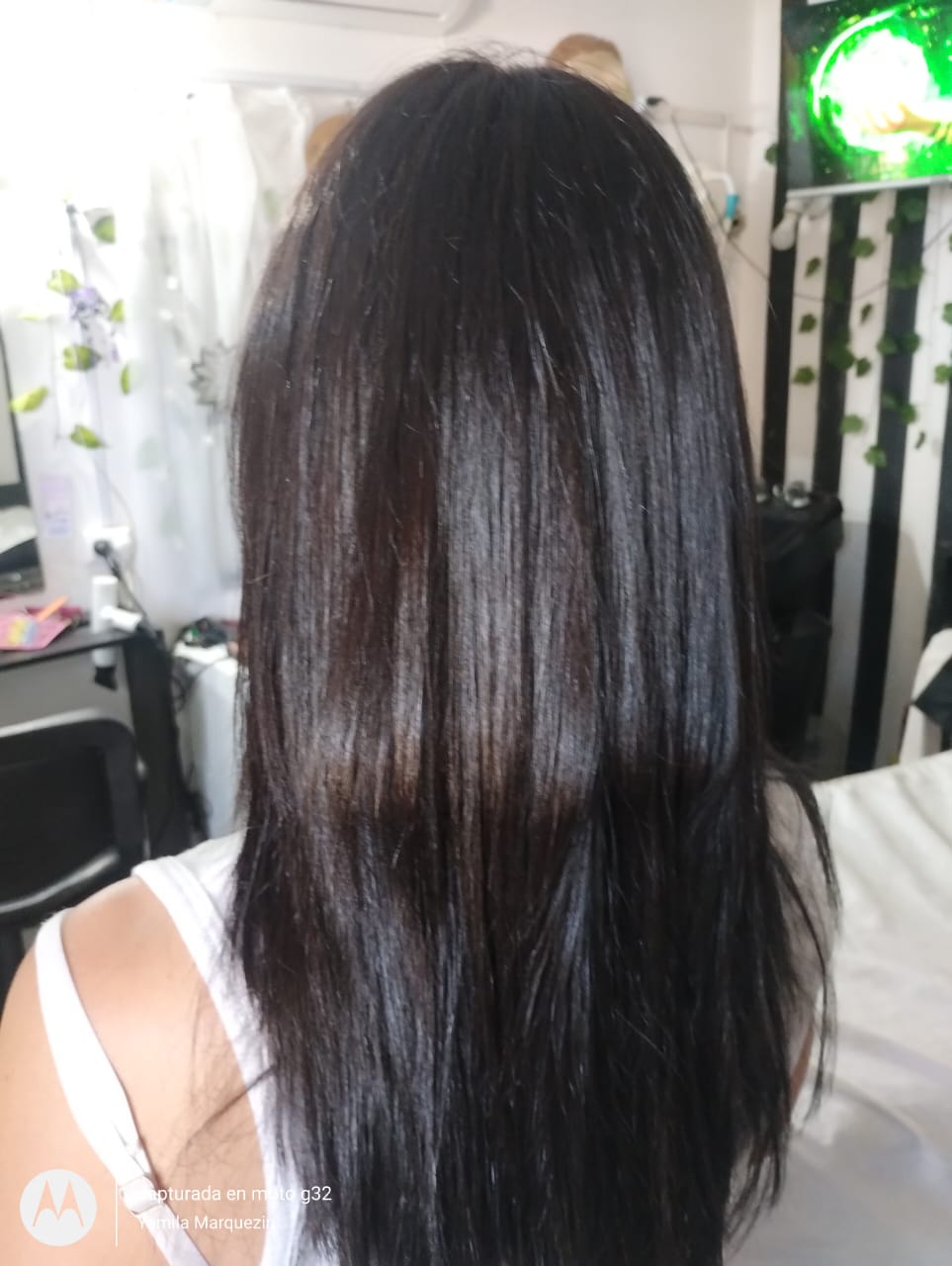 Corte de cabello bob realizado en YM Centro de Estética